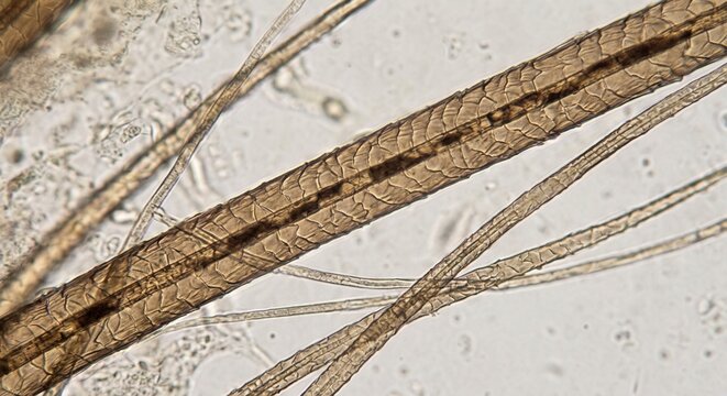 Microscopic View Of Human Hair Follicle Structures Revealed