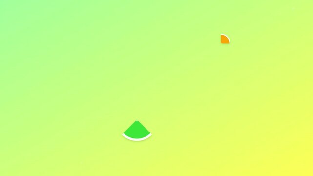 vibrant summer citrus gradient vector background motion loop