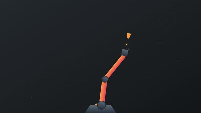 Robotic Arm Industrial Automation Smart Factory Animation
