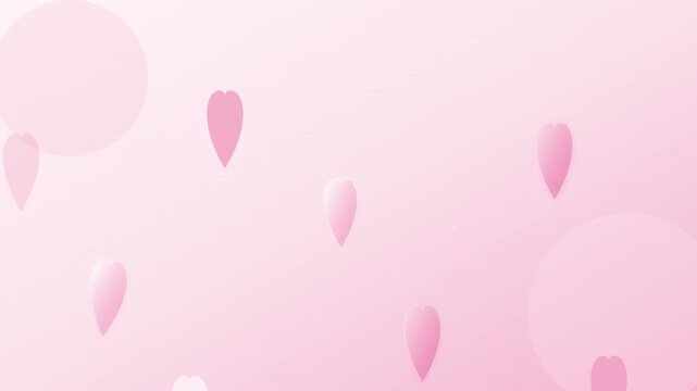 Rose Quartz Pink Hearts Gentle Aesthetic Background