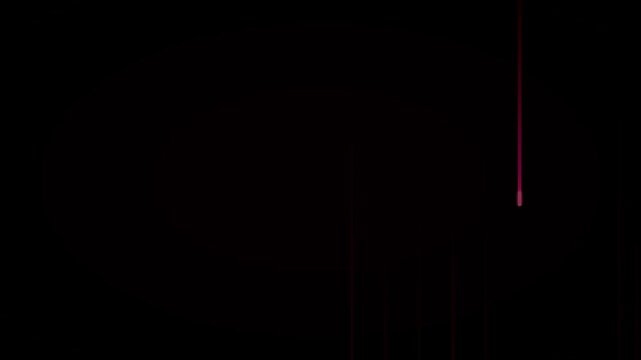 ruby red glowing matrix data stream background