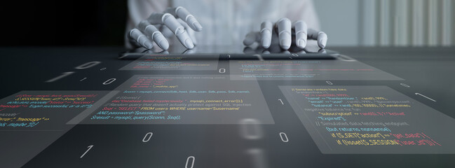 AI auditing faulty programming code, detecting anomalies, insecure logic, and suggesting...