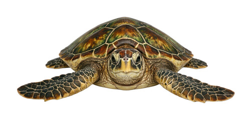 Fototapeta premium PNG Sea turtle on transparent background.