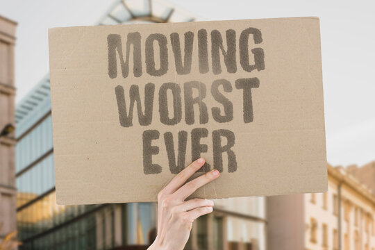 "Moving worst ever" Sixty-six percent call it life's most demanding moment. STRESS. DEMAND. MOST. MOVING. LIFE"