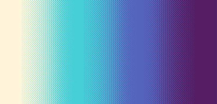Abstract halftone background with a smooth dot pattern transitioning from light to vibrant tones. Vector illustration.