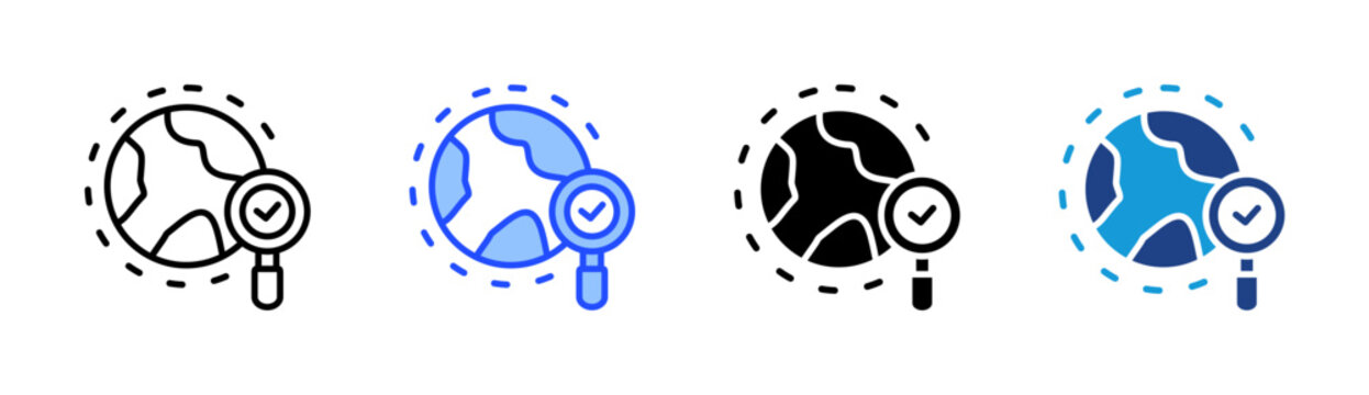 Global Campaign icon set multiple style collection