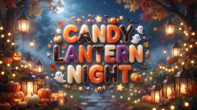 A magical halloween night filled with glowing jack o' lanterns spooky delights and enchanting trick or treating adventures for everyone