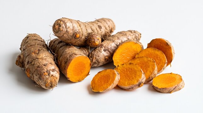 Fresh turmeric roots
