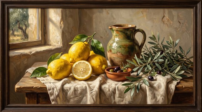Lemon still life