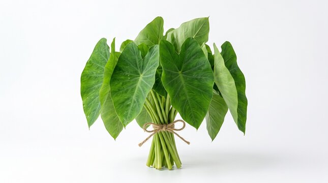 Taro leaves bunch