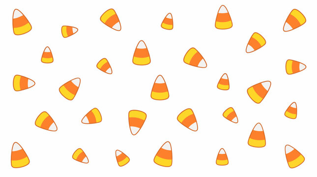 Cute Halloween Candy Corn Pattern