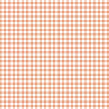 Soft Orange Vichy Gingham Pattern Seamless Texture