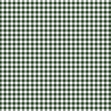 Dark Green Gingham Seamless Pattern