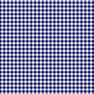 Navy Blue Vichy Gingham Pattern Seamless Texture