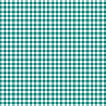 Teal Vichy Gingham Pattern Seamless Texture