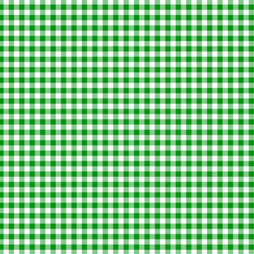 Bright Green Gingham Seamless Pattern
