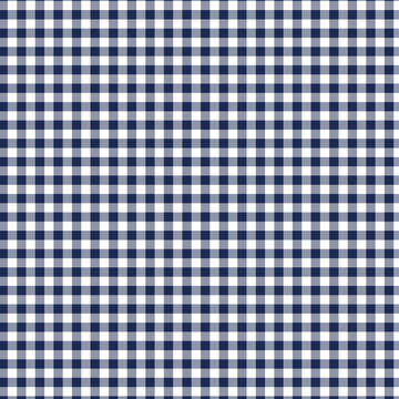 Dark Navy Vichy Gingham Pattern Seamless Texture