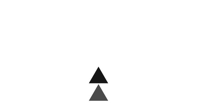 3d arrow icon swipe up animation black background. Up arrow animation on black background. direction arrow icon motion. 4k neon arrow video, blue shape swipe motion on transparent background