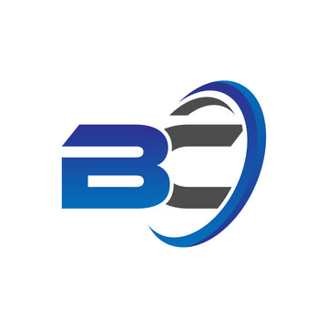 Png Logo With Transparent Background - initial logo letters it with circle swoosh blue gray