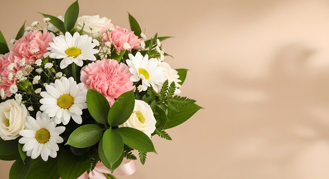 Beautiful mothers day flowers bouquet for mom on special day