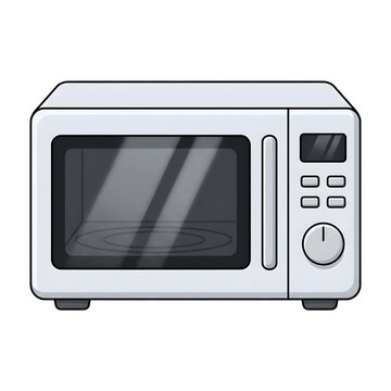 microwave oven isolated on white