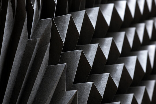 Dark Textured Abstract Folded Paper Geometric Background