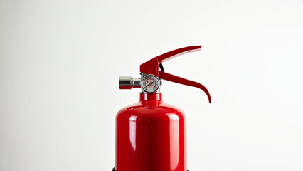 Obraz premium Fire Extinguisher Close-Up for Safety and Emergency Use