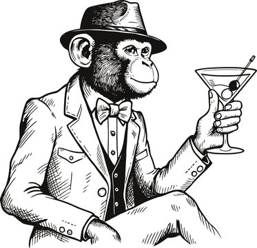 Monkey-Bartender-Cocktail