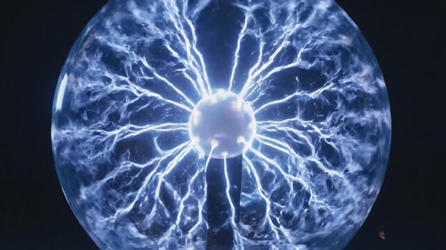 Plasma Ball Lightning Electric Energy Discharge Science Visual