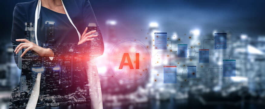Futuristic software development concept featuring AI pair programmer, automated AI code generation, and real-time AI debugging. Ideal for DevOps and tech AI innovation. Corpus