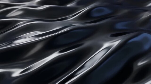 Flowing liquid mercury metal surface in chrome black gradient