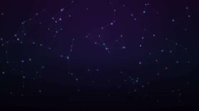 Abstract 4K amethyst and cyan wave ripple motion graphics background with sinusoidal matrix movement and full-screen flash