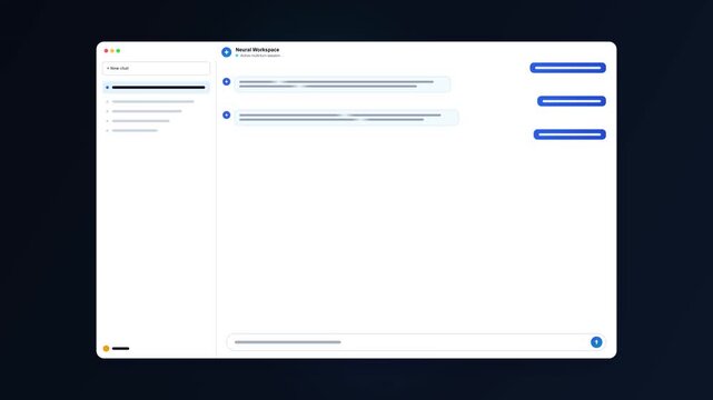Generic abstract user interface dashboard conceptual motion graphic