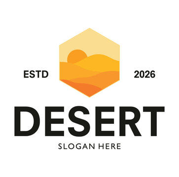 Desert Logo Design template Illustration Vector