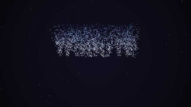 Simple text graphic animation of 'TRIBUTE' word on dark background