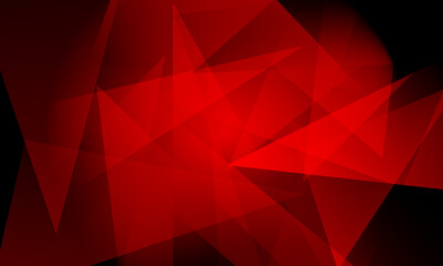Obraz premium abstract red fractal diamond geometric triangle polygon shape background