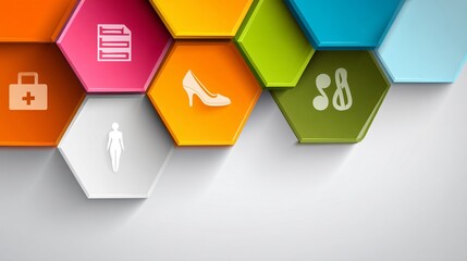 Obraz premium infographic style health awareness background, clean modern medical layout, educational template design, women’s health message focus