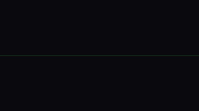 Black background with thin white line.