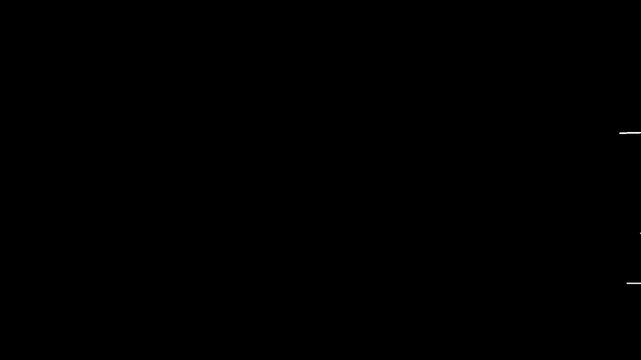 Minimalist digital loading progress bar with simple line design on a solid black background for user interface design