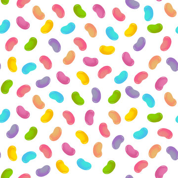 seamless pattern with jellybeans