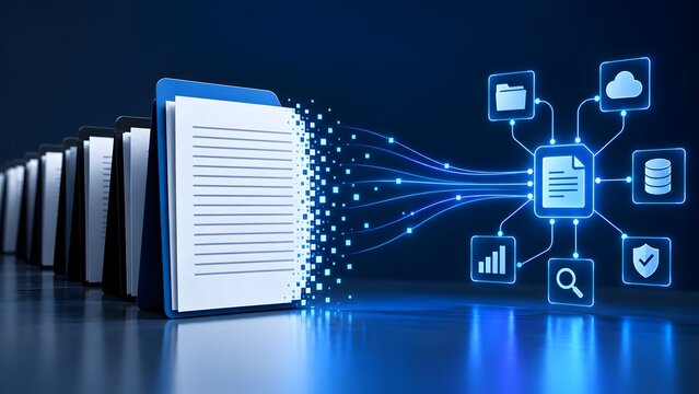 Digital Transformation of Physical Documents into Secure Cloud Storage Emphasizing Paperless Office Workflow