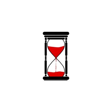 hourglass isolated on white