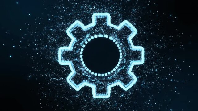 Particle Gear Formation Background