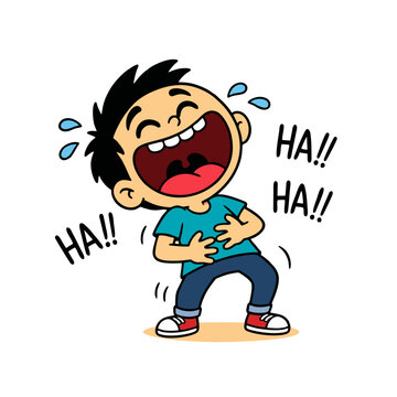 risa vector logo - laughing kid