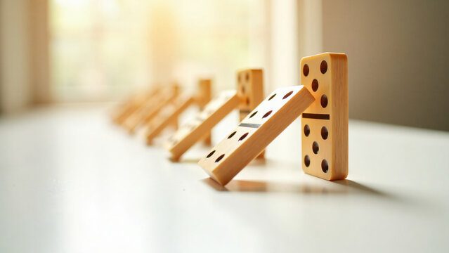 Domino Chain Reaction for Marketing Text