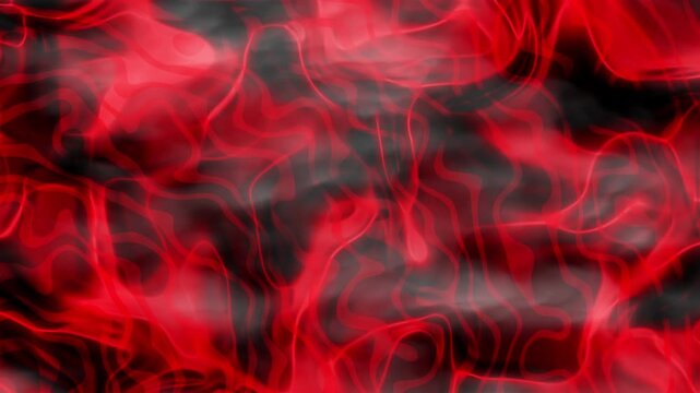Red smoke plumes in abstract energy patterns for liquid art creations. Suitable for vibrant background designs and innovation concepts.