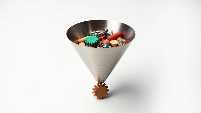 Recruitment Funnel Selecting Candidate Modern Business Concept