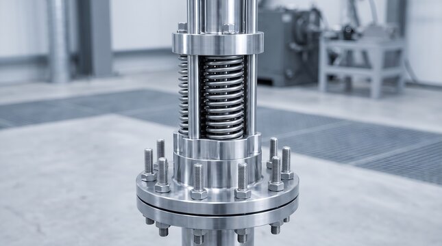 Precision stainless steel magnetic control rod drive mechanism assembly with heavy mechanical springs for next generation small modular nuclear reactor smr clean energy generation power station