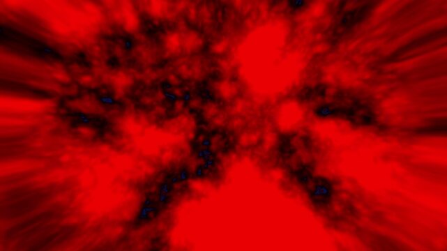 Abstract Glowing Red Bacteria Microscopic Cells FX