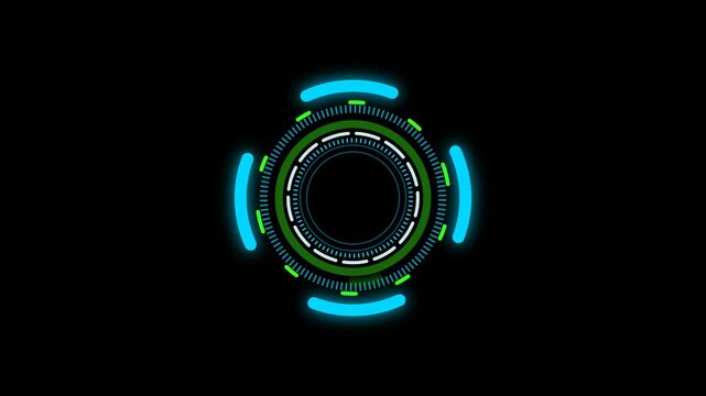 Futuristic HUD Element Animation Loop